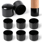 8개 2인치 둥근 루버 엔드 캡(50mm), PVC 파이프 캡