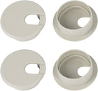 Office Computer Desk Grommet, Plastic Desk Cord Cable Hole Cover Grommets - 1.4 Inch/35mm Dia, 4 Packs, Gray