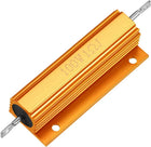 Aluminum Case Resistor 100W 1 Ohm Wirewound Yellow for LED Replacement Converter