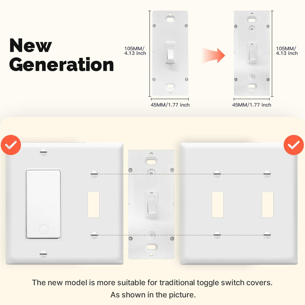 LinkMejor Interruttore Smart Singolo Polo & a 3 Vie, WiFi, Cavo Neutro Richiesto
