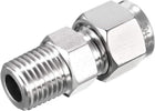 Stainless Steel Compression Tube Fitting 1/4NPT Male x 8 Tube OD