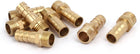 G1/4 Male Thread 10mm Dia Brass Barb Type Hose Tubing Fittings Connectors 8pcs