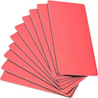 Blank Metal Business Card 80x40x1mm Anodized Aluminum Plate for DIY Laser Printing Red 10 Pcs