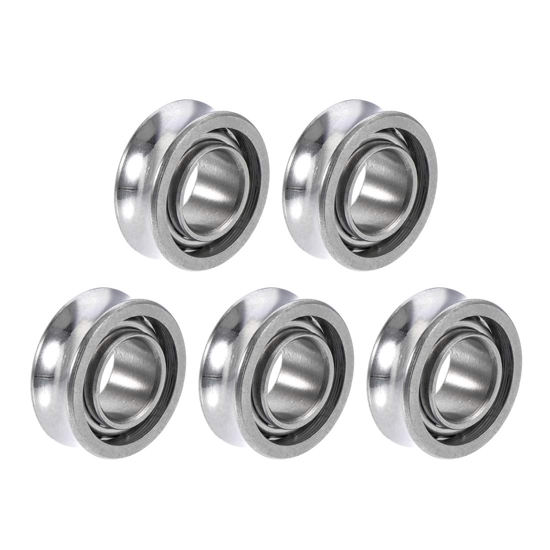 SR188 Open Stainless Steel Ball Bearing 1/4" x 1/2" x 3/16" R188 Bearings 5pcs