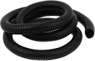 1.55 M 17.5 x 21.2 mm Plastic Corrugated Conduit Tube for Garden,Office Black