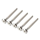 M6x70mm Furniture Bolts Hex Socket Screws Fastener 48mm Thread Length 5pcs