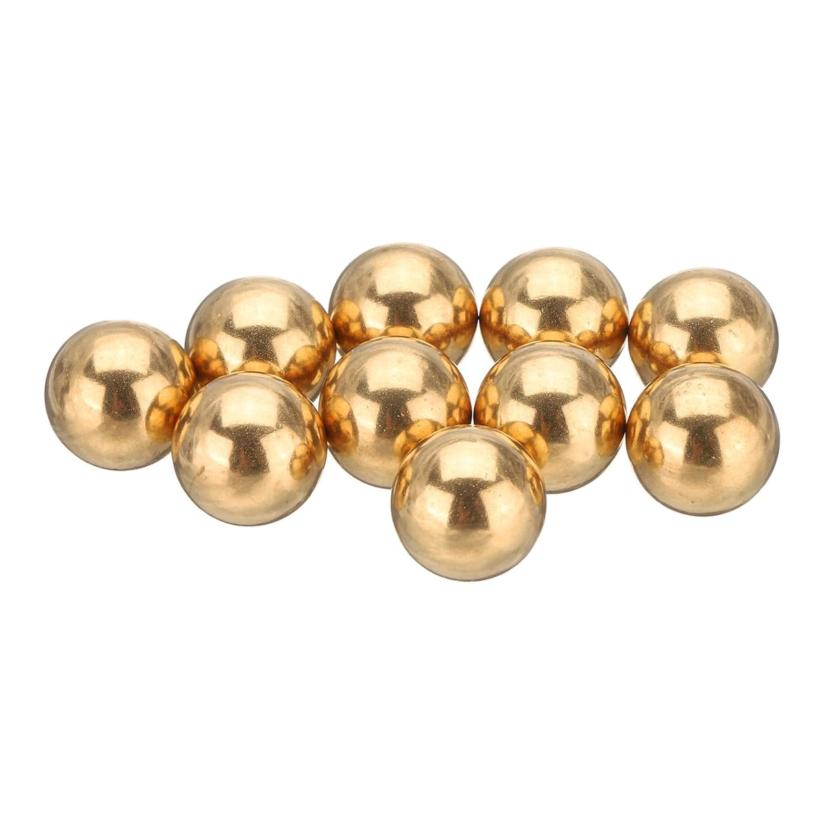 10 Pcs 13 mm Bearing Balls H62 Brass G100 Precision Balls for Industrial Spheres, Machinery, Automotive, and DIY