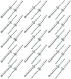 30 Pcs 5mm x 35mm Aluminum/Steel Open End Blind Rivets