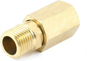 Brass 12mm Female to 13mm Male Thread Reducer Pipe Adapter Fitting