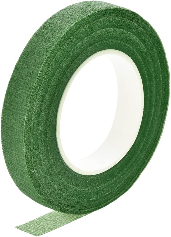 LinkMejor 1 Roll 1/2-inch Wide 30Yard Light Green Floral Tape Flower Adhesives Floral Arrangement Kits