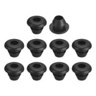 70 Pcs Rubber Grommets, 3mm ID 5mm Drill Hole Double Sided Hollow Firewall Hole Plugs Round Electrical Wiring Gasket, Black