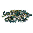 Aluminum Radial Electrolytic Capacitor Low ESR Green with 10uF 100V 105 Celsius Life 3000H 6.3 x 11 mm High Ripple Current,Low Impedance 80pcs