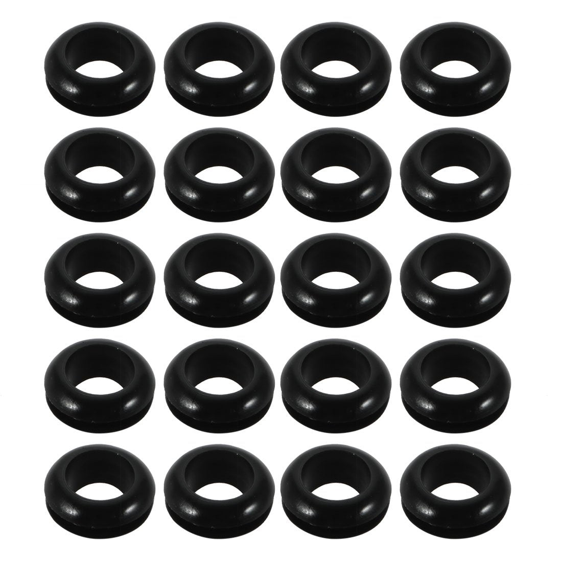 20pcs Double Side Rubber Ring Sealing Grommet Wire Grommets 15mm x 7mm