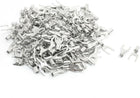200Pcs Metal Non-Insulated Fork Spade Terminals SNB1.25-4 AWG22-16 19A