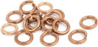 15pcs 8mm Inner Dia Brass Split Lock Spring Washer Gasket Gold Tone