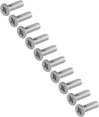 M3x10mm Flat Head Machine Screws, Phillips Cross Screw, 304 Stainless Steel, Fasteners Bolts 100Pcs