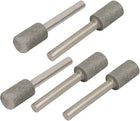 5 Pcs Cylinder Head Diamond Mounted Points Grinding Bits 6mm x 12mm