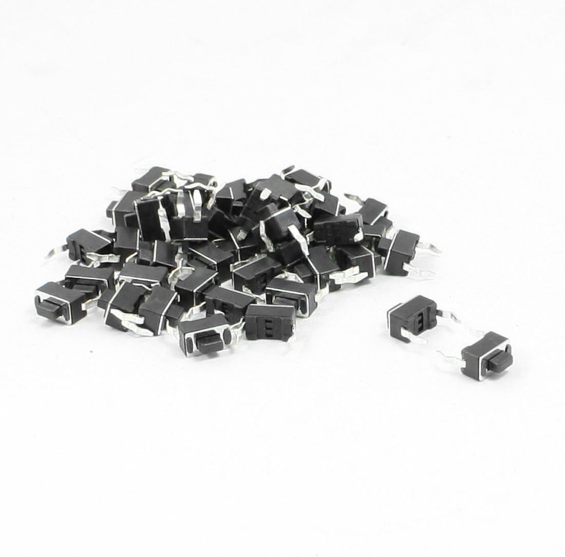 44 Pcs 6x3.5x5mm 2 Pins Momentary DIP Tactile Tact Push Button Switch