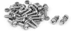 M5 x 18mm 304 Stainless Steel Phillips Pan Head Screws Nuts w Washers 20 Sets