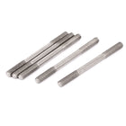 M4x50mm 304 Stainless Steel Double End Threaded Stud Screw Bolt 5Pcs