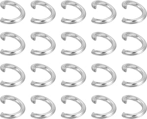 500Pcs Open Jump Ring, 4mm 316 Stainless Steel O Rings, Split Rings Circle Clasp Connecting Rings for Jewelry Making Supplies Necklace Repair, Silver