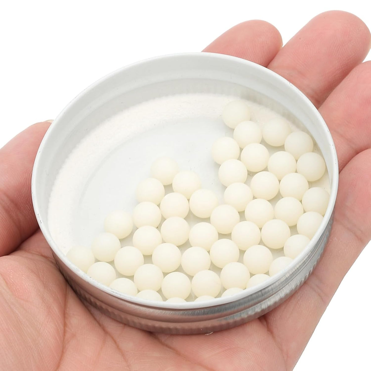 100Pcs Nylonin laakeripallot 7mm Polymeerinen kiiltopehmuste, G2 Tarkkuus, Valkoinen