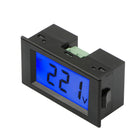 LinkMejor Blue LCD Panel Mount Meter Digital Voltmeter Display with Case