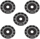 5pcs Aluminum Dial Face Plate Potentiometer Control 0-100 Black Manual Panel Mount Switch