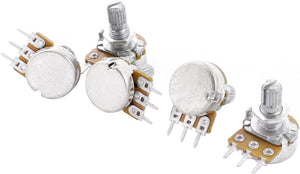 Top Adjustment Split Knurled Shaft Potentiometer Pot B50K 50K Ohm 5pcs