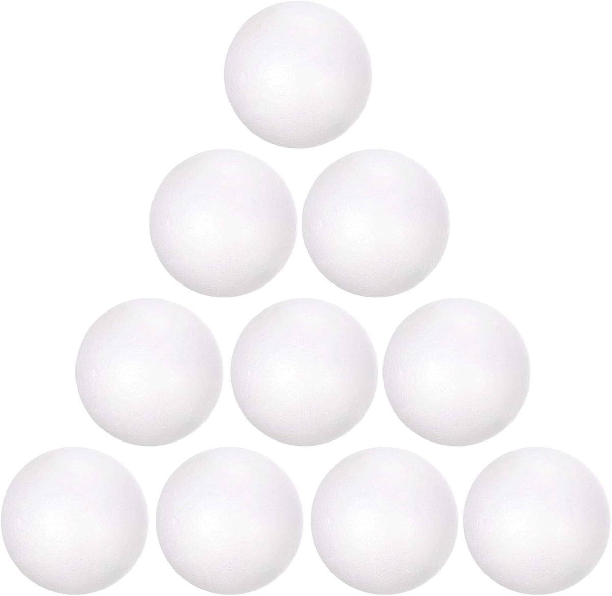 LinkMejor 12Pcs 3" White Polystyrene Foam Balls Smooth Round Solid Ball for Crafts, Art, DIY, Household, Party Decorations