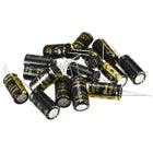 Aluminum Radial Electrolytic Capacitor with 1000uF 50V 105 Celsius Life 2000H 13 x 25 mm Black 15pcs