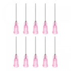 Industrial Blunt Tip Dispensing Needle with Luer Lock for Liquid Glue Gun, 20G 1", 10 Pcs (Pink)