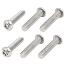 M6x30mm 304 Stainless Steel Button Head Torx Five-Lobe Tamper Screw 6pcs