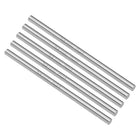Round Steel Rod, 5mm HSS Lathe Bar Stock Tool 100mm Long, for Shaft Gear Drill Lathes Boring Machine Turning Miniature Axle, Cylindrical Pin DIY Craft Tool, 5pcs