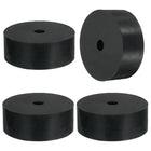 4 Pcs Multi Purpose Rubber Spacer, 0.5" OD x 3.1" ID x 1.2" Thickness Anti-Vibration Isolation Rubber Bushings Grommets Spacers Washers for Home Cars Boat Accessories (Black)