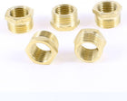 5 Pcs Brass 1/2"PT x 3/8"PT M/F Thread Hose Pipe Couplers Fittings
