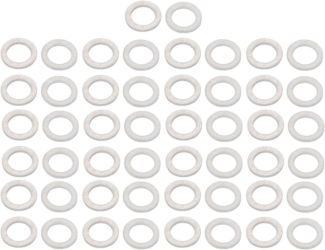 50Pcs Motorcycle Hardware 8mmx12mmx1.2mm Aluminum Drain Plug Washer