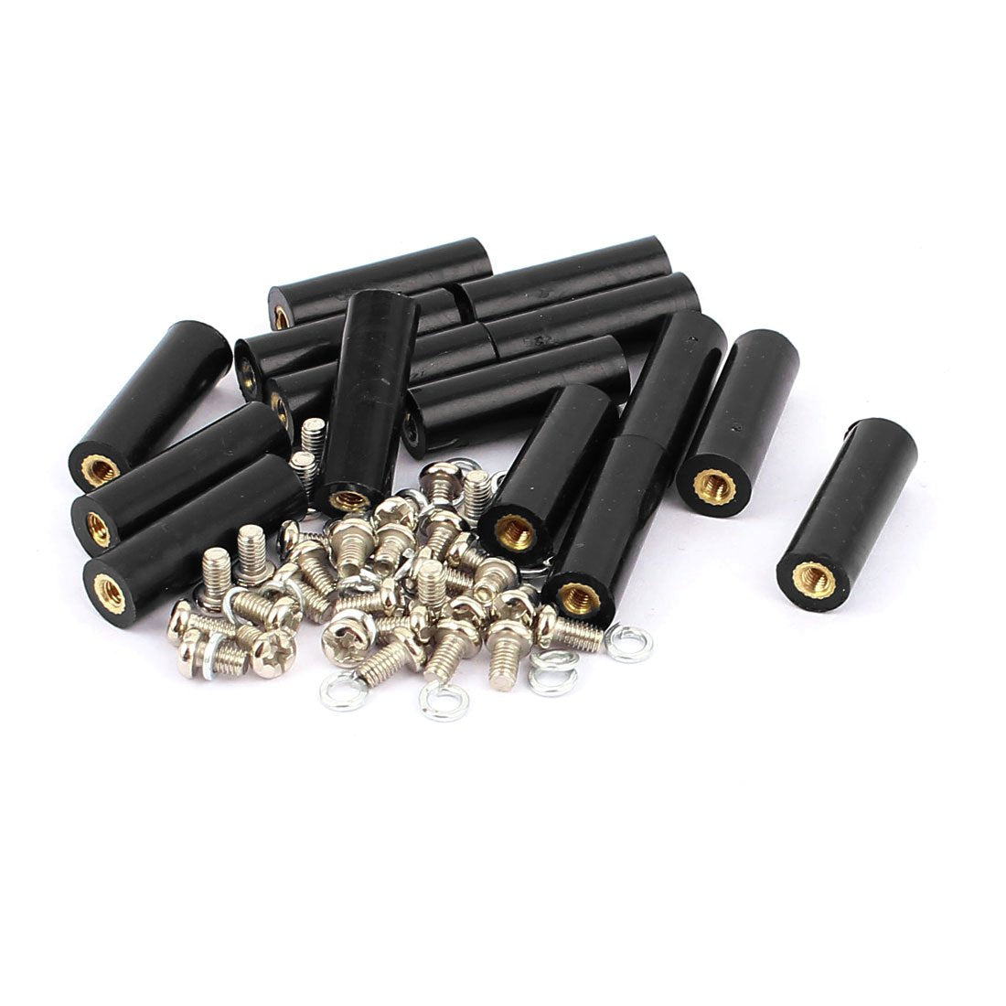 15 Pcs M3 Brass Insert Thread 8x25mm Insulated Standoff Terminals
