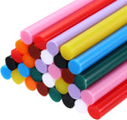 30pcs Full Size Hot Glue Gun Sticks 4-inch x 0.43-inch High Sticky Large Hot Glue Sticks, Black,White,Bright Red,Brown,Purple,Yellow,Sky Blue,Orange,Pink,Deep Green