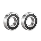 6206-2RS Ball Bearing 30mm x 62mm x 16mm Double Sealed 180206 Deep Groove Bearings, Carbon Steel (Pack of 2)