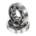 2pcs R8 Deep Groove Ball Bearings 1/2" ID x 1-1/8" OD x 1/4" Height Miniature Bearings Chrome Steel Z1 Bearing for Engineering Machinery, ABEC1