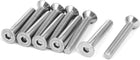 M6x40mm 304 Stainless Steel Flat Head Hex Socket Screws Fastener DIN7991 10pcs