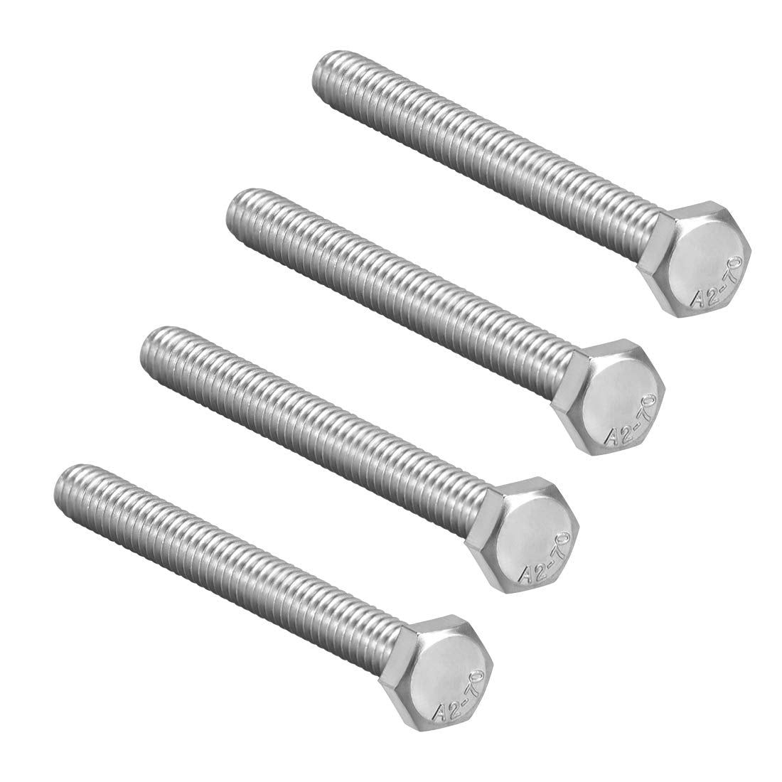 M8x100mm Hex Bolts 304 Stainless Steel Hexagon Screw Bolt 4pcs