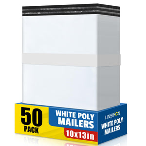 LänkMejor Poly Mailers 10x13 Tum 50 St, Stora Fraktväskor för Kläder
