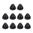 10pcs 1/2 Inch (12.2mm) Black Silicone Hole Plugs, Snap-in Locking, Waterproof & Dustproof