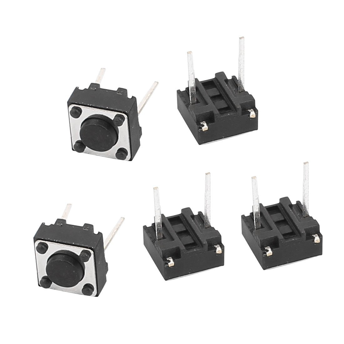 5 Pcs 6mmx6mmx4.3mm Panel PCB Momentary Tactile Tact Push Button Switch 2 Pin DIP