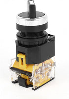 AC 380V 10A 1NO 1NC DPST 2 Position Selector Locking Pushbutton Switch
