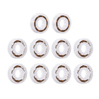 6001 Plastic Bearings 12x28x8mm Glass Ball Nylon Cage 10pcs