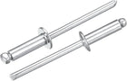 50Pcs 5/32"x1/2" Aluminum Dome-Head Blind Rivets, Open-End Type Blind Rivets for DIY, Sheet Metal, Automotive Repairs, Furniture, Boat, and Duct Work (Silver)