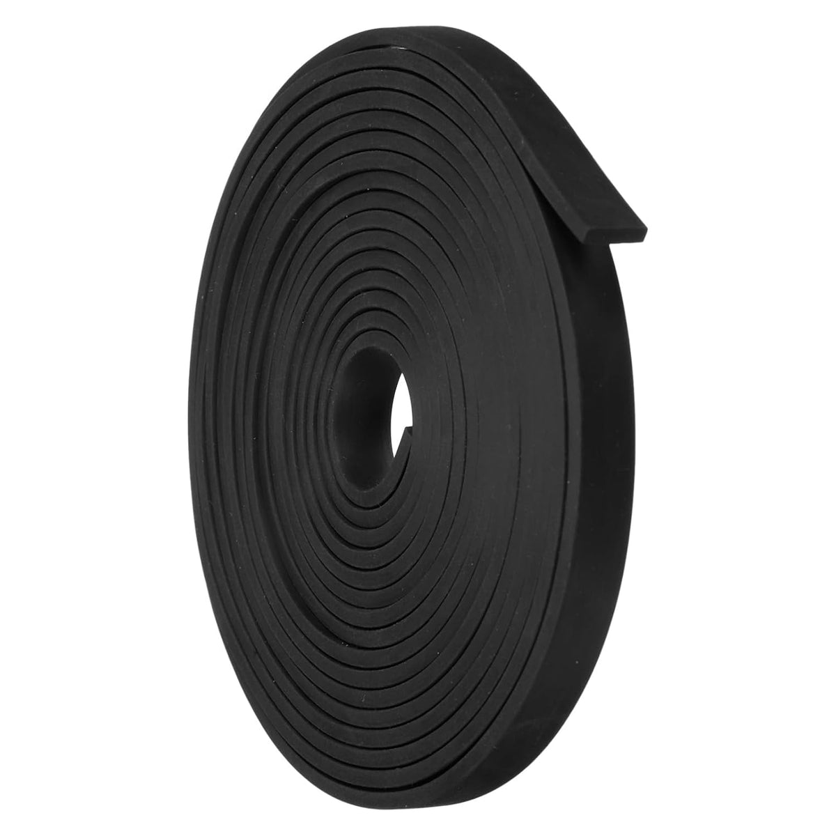Neoprene Rubber Sheet Rolls 1/8" T x 0.4" W x 11.5'L Solid Rubber Seal Strip for DIY Gasket, Crafts, Pads, Seals, Protection